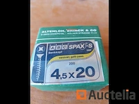 Spax schroef 4.5x20: 200 stuks - afbeelding 2 van  4