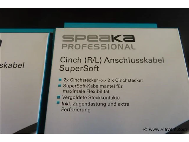 Speaka professional cinch (r/l), 10 stuks, 1,5m - afbeelding 2 van  3