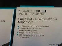 Speaka professional cinch (r/l), 10 stuks, 1,5m - afbeelding 2 van  3