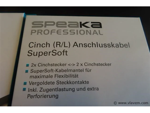 Speaka professional cinch (r/l), 10 stuks, 1,5m - afbeelding 2 van  3