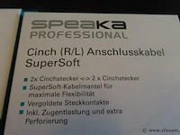 Speaka professional cinch (r/l), 10 stuks, 1,5m - afbeelding 2 van  3