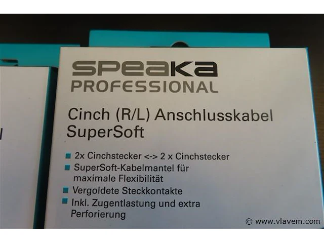 Speaka professional cinch (r/l), 10 stuks, 1m - afbeelding 2 van  3