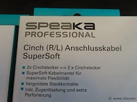 Speaka professional cinch (r/l), 10 stuks, 1m - afbeelding 2 van  3