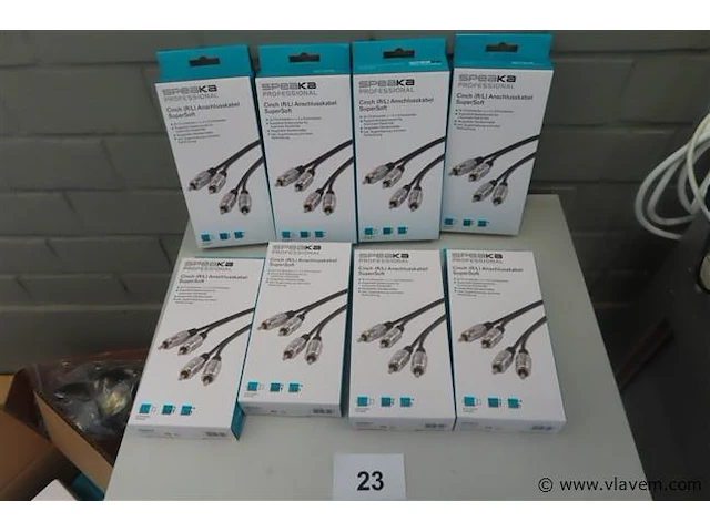 Speaka professional, cinch-stekker, 8 stuks (r/l) - afbeelding 1 van  4