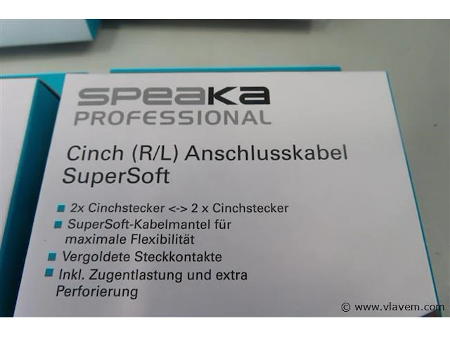 Speaka professional, cinch-stekker, 8 stuks (r/l) - afbeelding 4 van  4