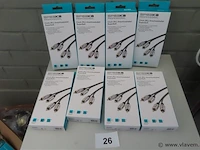 Speaka professional, cinch-stekker, 8 stuks (r/l) - afbeelding 4 van  4