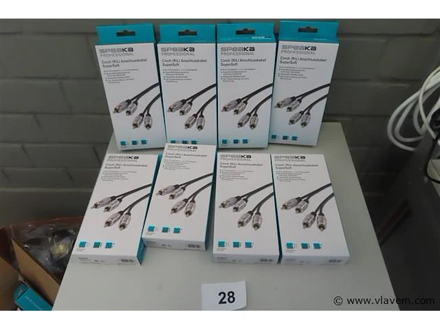 Speaka professional, cinch-stekker, 8 stuks (r/l) - afbeelding 4 van  4