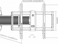 Speaka professional tv-beugel 94,0 cm - afbeelding 2 van  3