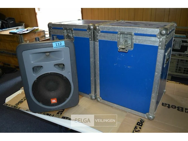 Speakers in flightcase jbl eon power10 2 st - afbeelding 1 van  6