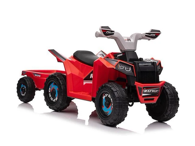 Speed racing elektrische kinderquad 6v - rood - afbeelding 2 van  11