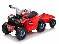 Speed racing elektrische kinderquad 6v - rood - afbeelding 3 van  11