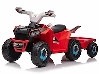 Speed racing elektrische kinderquad 6v - rood - afbeelding 5 van  11