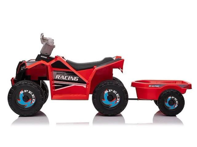 Speed racing elektrische kinderquad 6v - rood - afbeelding 6 van  11