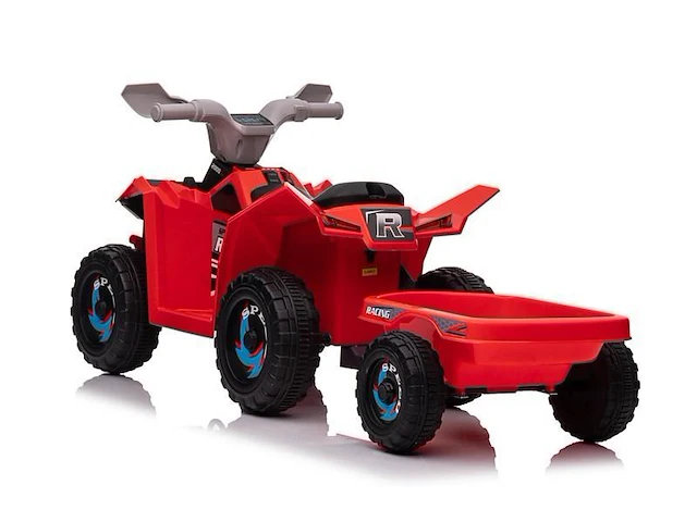 Speed racing elektrische kinderquad 6v - rood - afbeelding 8 van  11