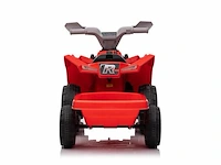Speed racing elektrische kinderquad 6v - rood - afbeelding 9 van  11