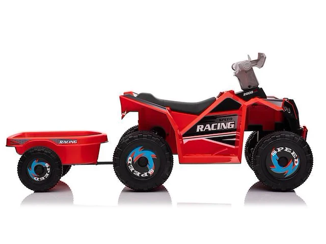 Speed racing elektrische kinderquad 6v - rood - afbeelding 11 van  11