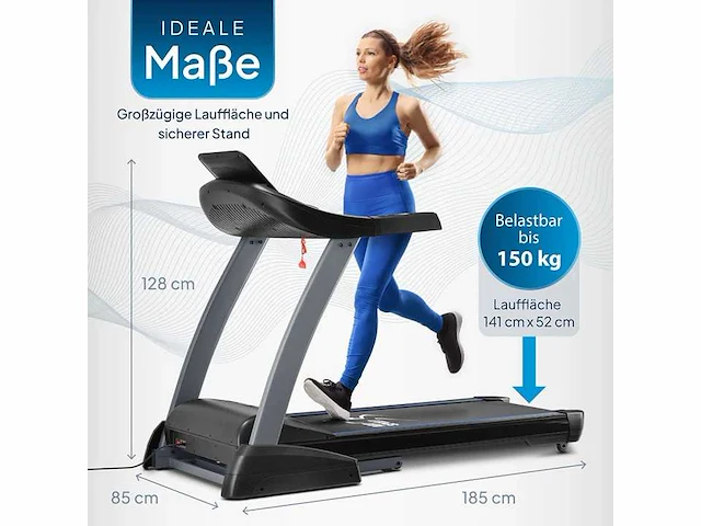 Speedrunner 7000 opvouwbare loopband met kinomap-functie, 3 pk motor, 22 km/u - afbeelding 8 van  14