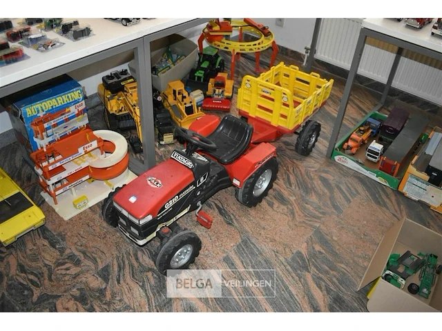 Speelgoed tractor falk fiatagri met aanhanger - afbeelding 1 van  2