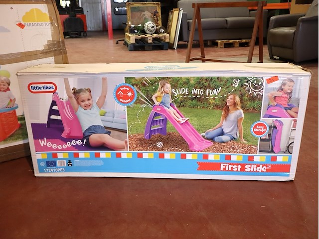 Speelhuisje en glijbaan - afbeelding 2 van  4