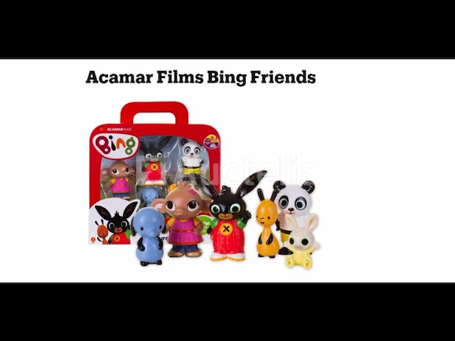 Speelkoffer met 6 bing acamar films figuren - afbeelding 1 van  1