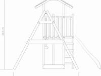 Speeltoren met aanbouw schommel - afbeelding 3 van  4