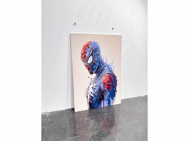 Spiderman - handgemaakte wandtapijten. 160x120 cm -+ / exclusief en gemaakt - niet ingelijst - afbeelding 2 van  9