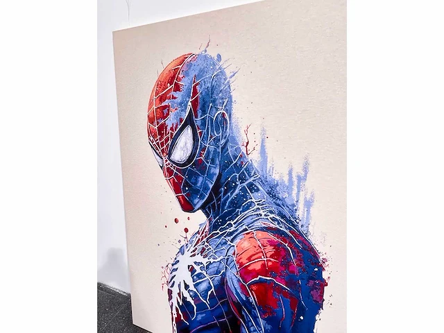 Spiderman - handgemaakte wandtapijten. 160x120 cm -+ / exclusief en gemaakt - niet ingelijst - afbeelding 6 van  9