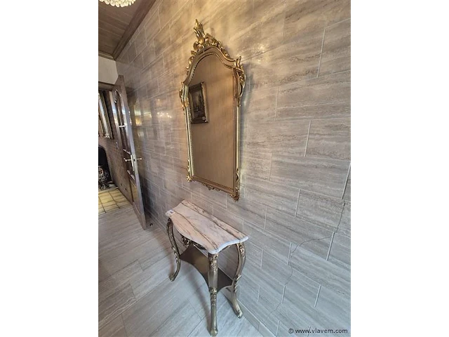 Spiegel 60x104cm met console 77x27x57cm - afbeelding 2 van  4