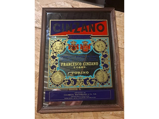 Spiegel cinzano 400mm op 300mm - afbeelding 1 van  1