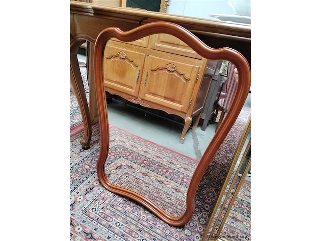 Spiegel houten kader - afbeelding 1 van  1