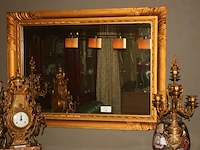 Spiegel in goud kleurige kader afm. 82x112 cm - afbeelding 1 van  3