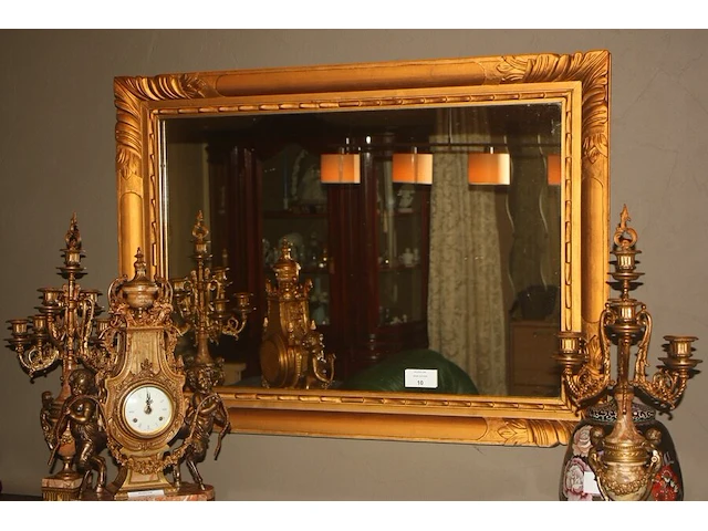 Spiegel in goud kleurige kader afm. 82x112 cm - afbeelding 3 van  3