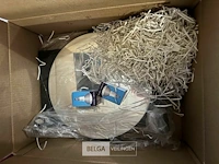 Spiegel met 2 spotjes h40xb50 cm zwart - afbeelding 2 van  2