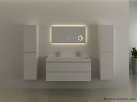 Spiegel met led verlichting & bluetooth - 100 cm - afbeelding 1 van  4