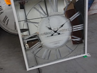 Spiegelklok wit - afbeelding 1 van  1