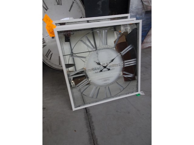 Spiegelklok wit - afbeelding 1 van  1