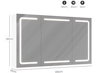 Spiegelspiegelkast met led-verlichting - afbeelding 3 van  9