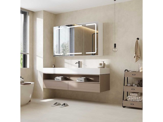 Spiegelspiegelkast met led-verlichting - afbeelding 8 van  9