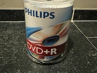 Spindel met 100x philips dvd+r - afbeelding 1 van  3