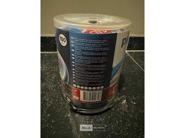 Spindel met 100x philips dvd+r - afbeelding 2 van  3