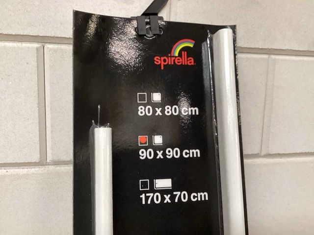 Spirella douchegordijn stang, wit (44x) - afbeelding 4 van  5