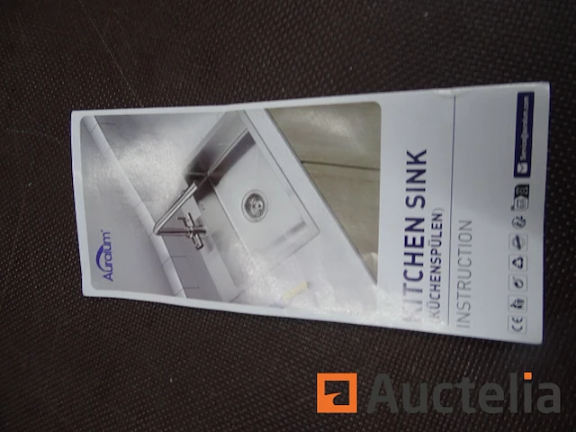 Spoelbak 1 kom 65 x 45 cm auralum - afbeelding 2 van  3