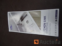 Spoelbak 1 kom 65 x 45 cm auralum - afbeelding 2 van  3