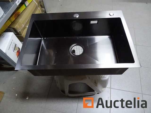 Spoelbak 1 kom 65 x 45 cm auralum - afbeelding 3 van  3