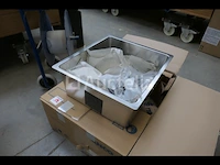 Spoelbak 1 roestvrijstalen kom - afbeelding 3 van  4