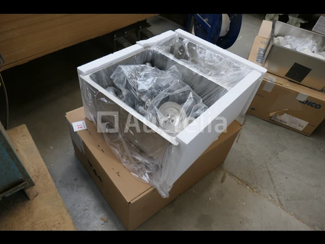 Spoelbak met 2 roestvrijstalen spoelbakken - afbeelding 2 van  5