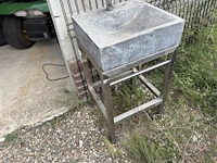 Spoelbak op inox voet - afbeelding 2 van  4