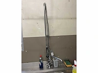 Spoelbak rvs + kraanwerk en douche + warmwaterboiler - afbeelding 2 van  5