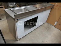 Spoelbakkast en schuifdeuren met achterwand - afbeelding 5 van  14