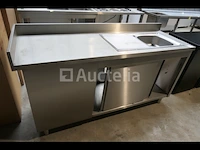 Spoelbakkast en schuifdeuren met achterwand - afbeelding 10 van  14